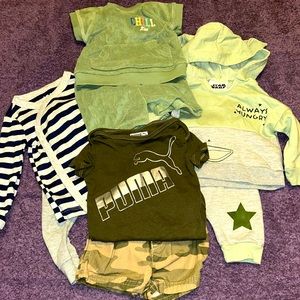 4 sets Baby boy bundle for $38 size 3-6m —-2 short set 2 long sleeve sets